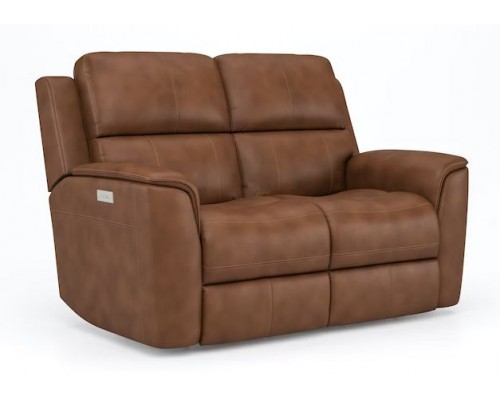 Henry Power Reclining Loveseat with Power Headrests and Lumbar