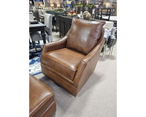 Nessa Leather Swivel Glider