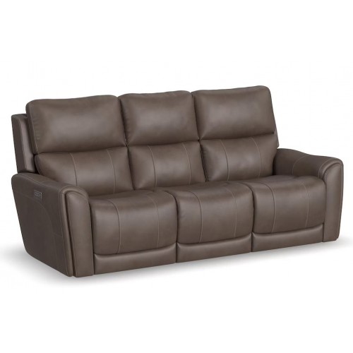 Carter Power Reclining Sofa with Console and Power Headrests and Lumbar