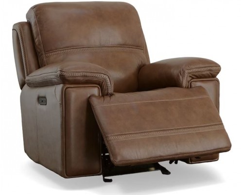  Fenwick Leather Power Gliding Recliner with Power Headrest