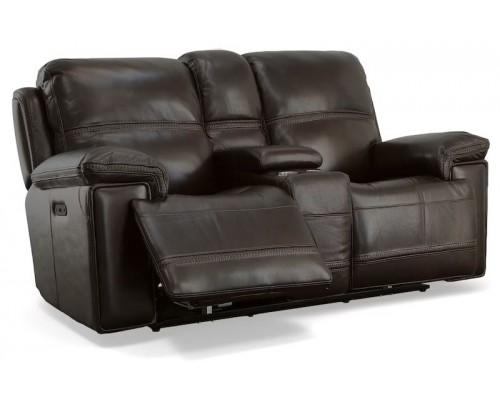 Fenwick Power Reclining Loveseat with Console & Power Headrests