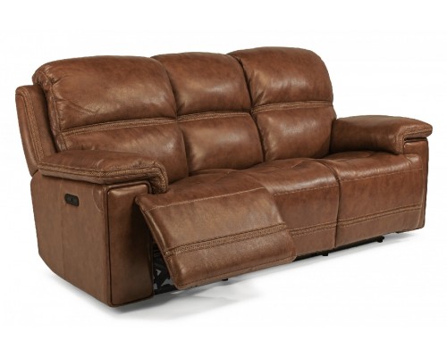  Fenwick Leather Power Reclining Sofa with Power Headrests