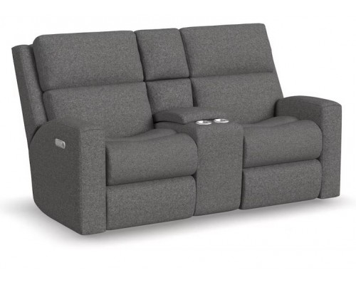 Score Power Reclining Loveseat with Console and Power Headrests and Lumbar