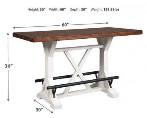 Valebeck Counter Height Dining Table Set