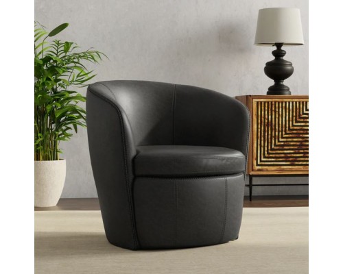 BAROLO Vintage Slate Swivel Club Chair