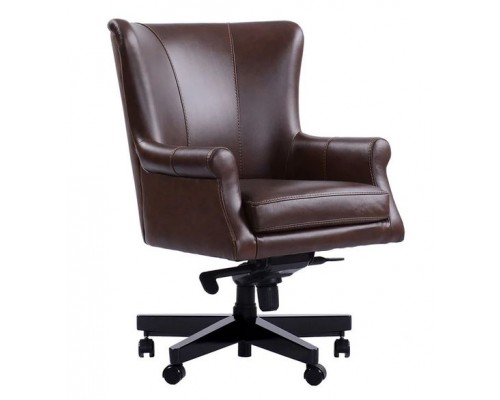 Verona Brown Leather Desk Chair