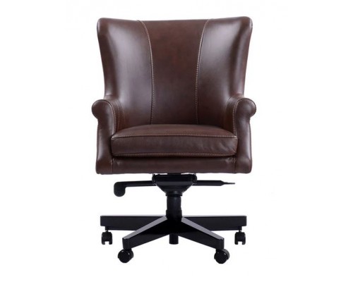 Verona Brown Leather Desk Chair