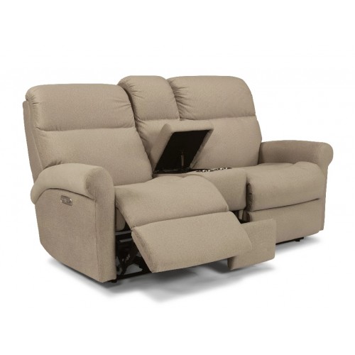 Davis Power Reclining Loveseat with Console & Power Headrest