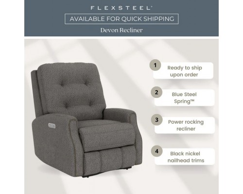  Devon Power Rocking Recliner With Power Headrest