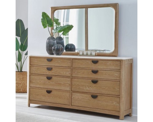 ESCAPE Eight-Drawer Dresser and Mirror