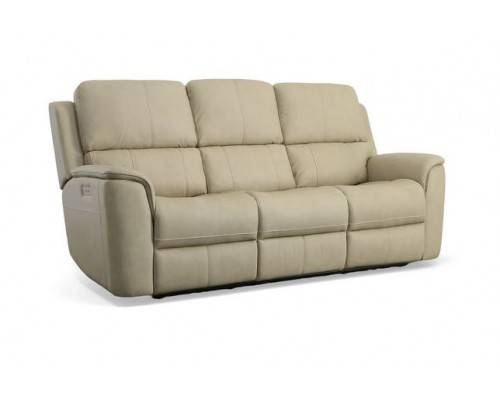 Henry Power Reclining Sofa with Power Headrests and Lumbar Bone