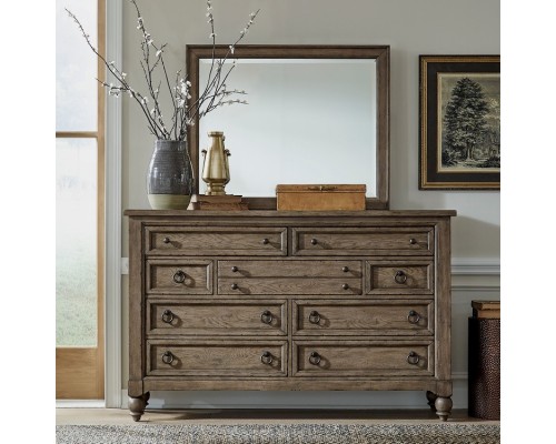 Americana Farmhouse Dresser & Mirror