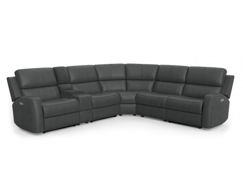 Bronco Power Reclining Sectional w/Power Headrest & Lumbar