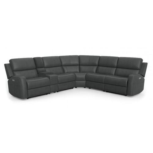 Bronco Power Reclining Sectional w/Power Headrest & Lumbar