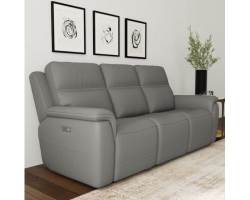 Sawyer Power Reclining Sofa with Power Headrests and Lumbar Taupe