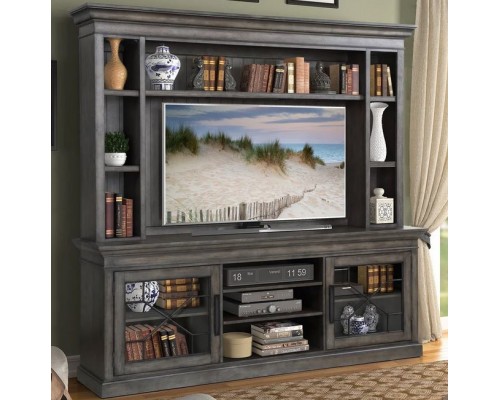 SUNDANCE - SMOKEY GREY 92 in. Console with Hutch & Backpanel